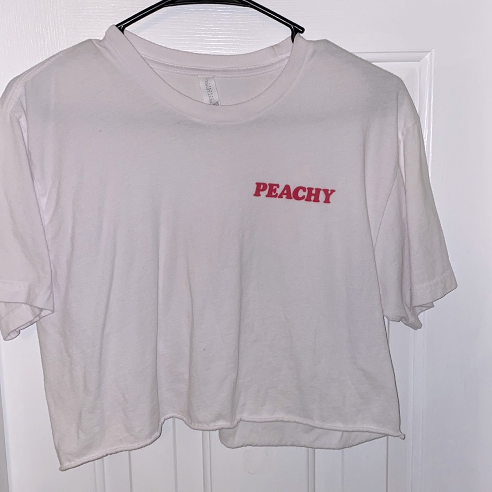 Peachy cropped t-shirt